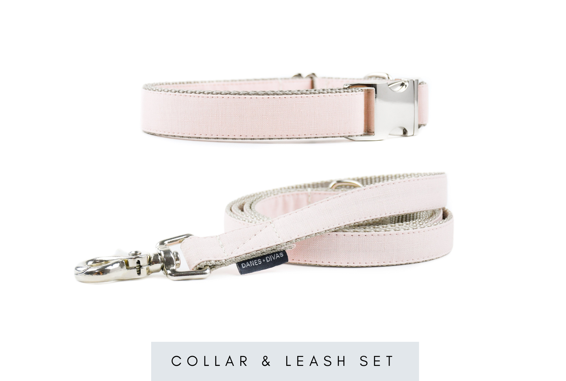 Blush pink dog collar shop