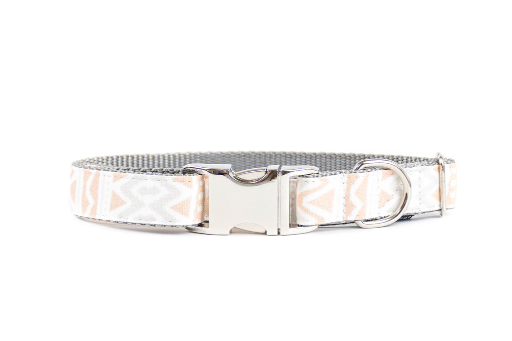 Metal Buckle Southwest Boho Vintage Wash Linen Canvas Collar