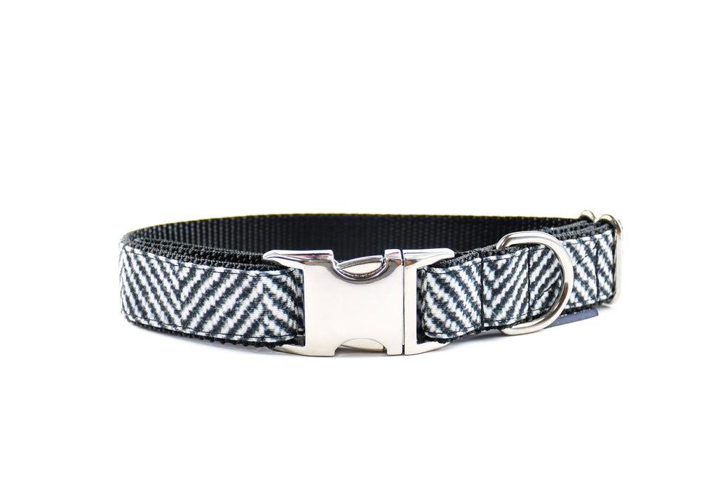 Herringbone Faux Flannel Premium Canvas Collar Danes & Divas 