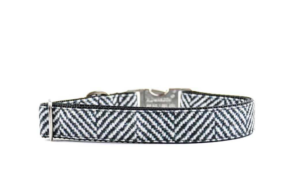 Herringbone Faux Flannel Premium Canvas Collar Danes & Divas 