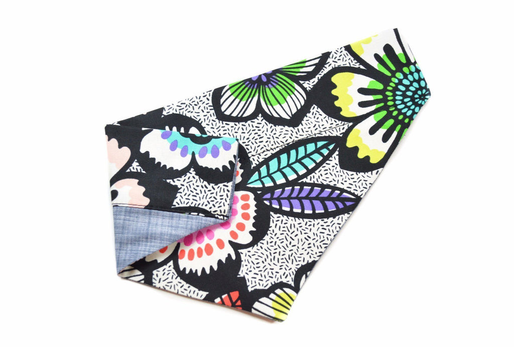 Neon Pop Floral Bandana | L/XL Danes & Divas 